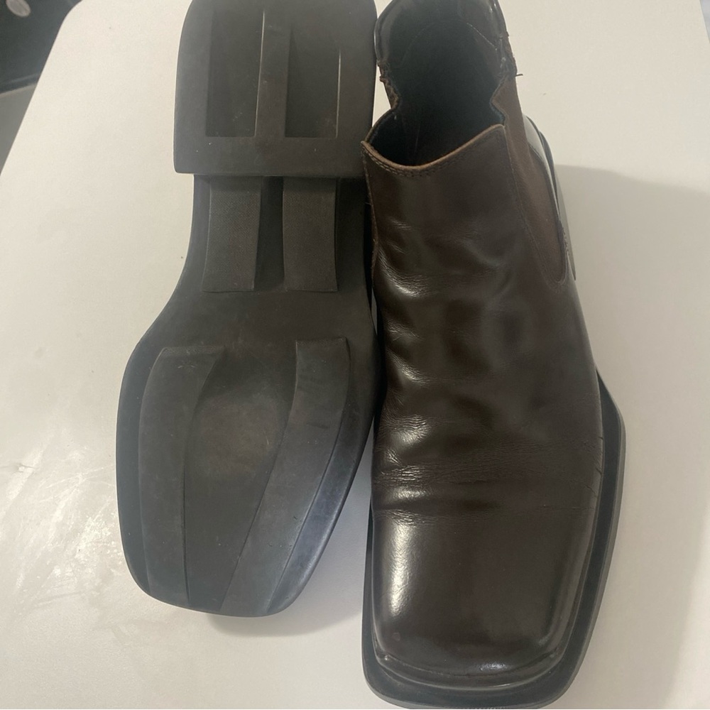 Prada Men Brown Chelsea Leather Ankle Boots Size 7.5  Retail $1190 - Picture 16 of 16